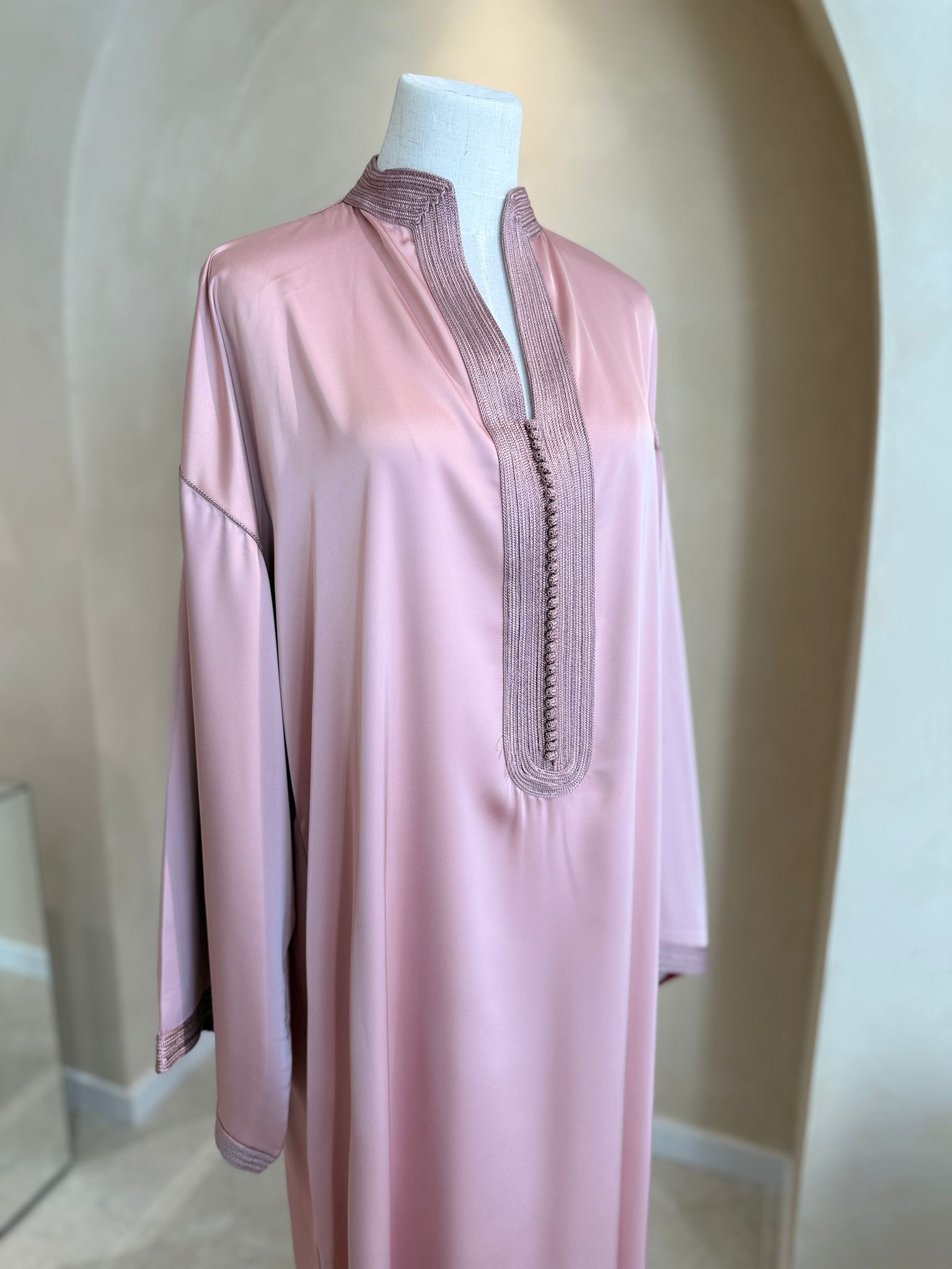 Gandoura Safa en crêpe de soie / drap de soie