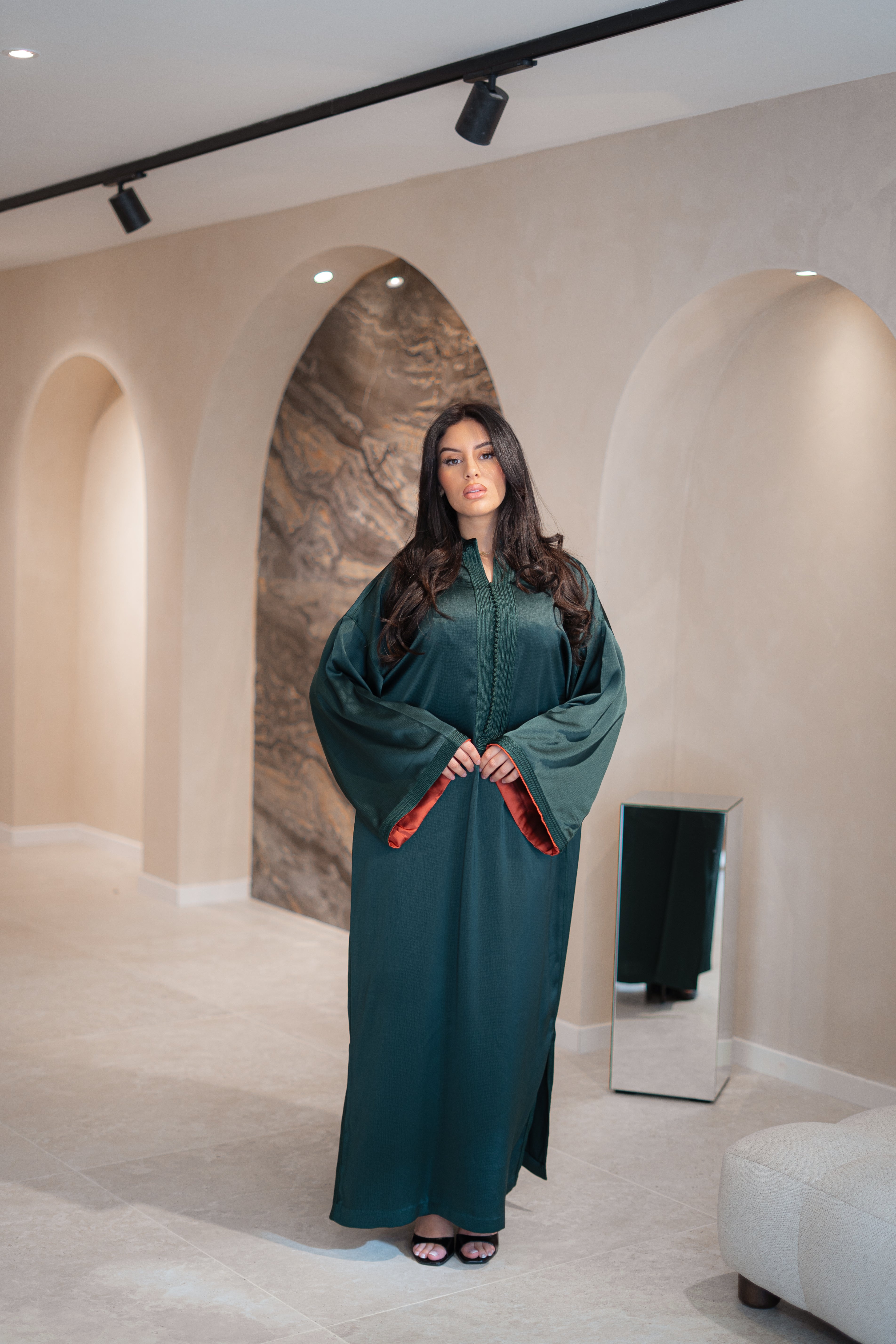 Gandoura Mariam en crêpe de soie