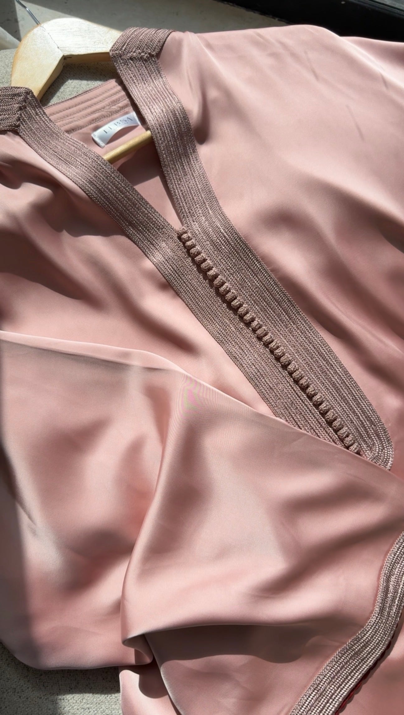 Gandoura Safa en crêpe de soie / drap de soie