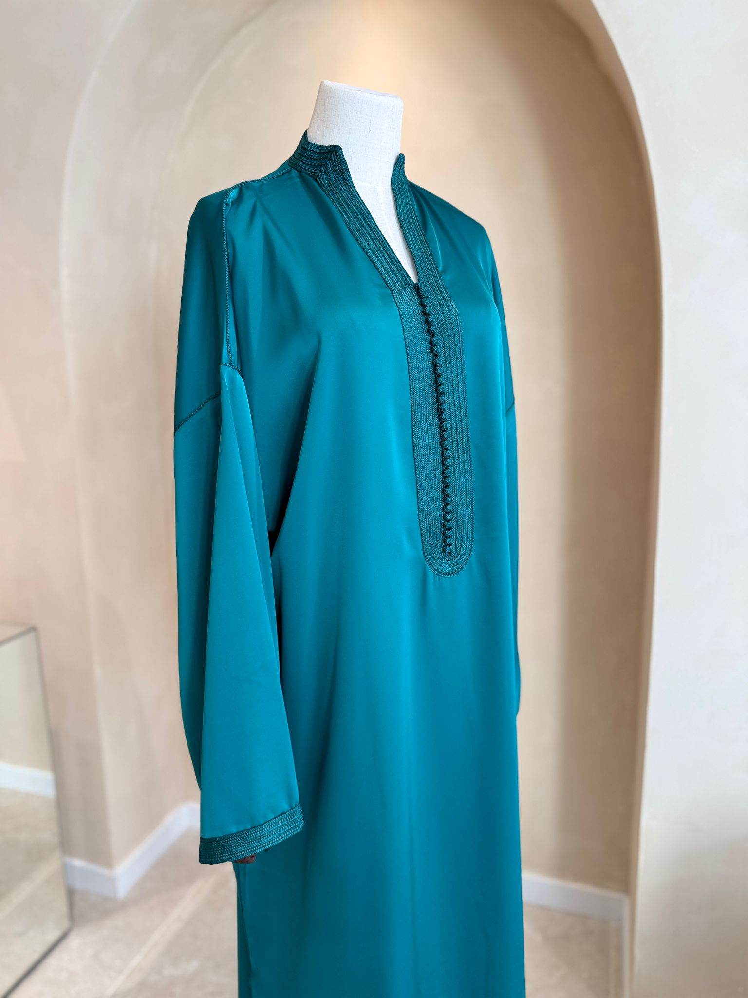 Gandoura Safa en crêpe de soie / drap de soie