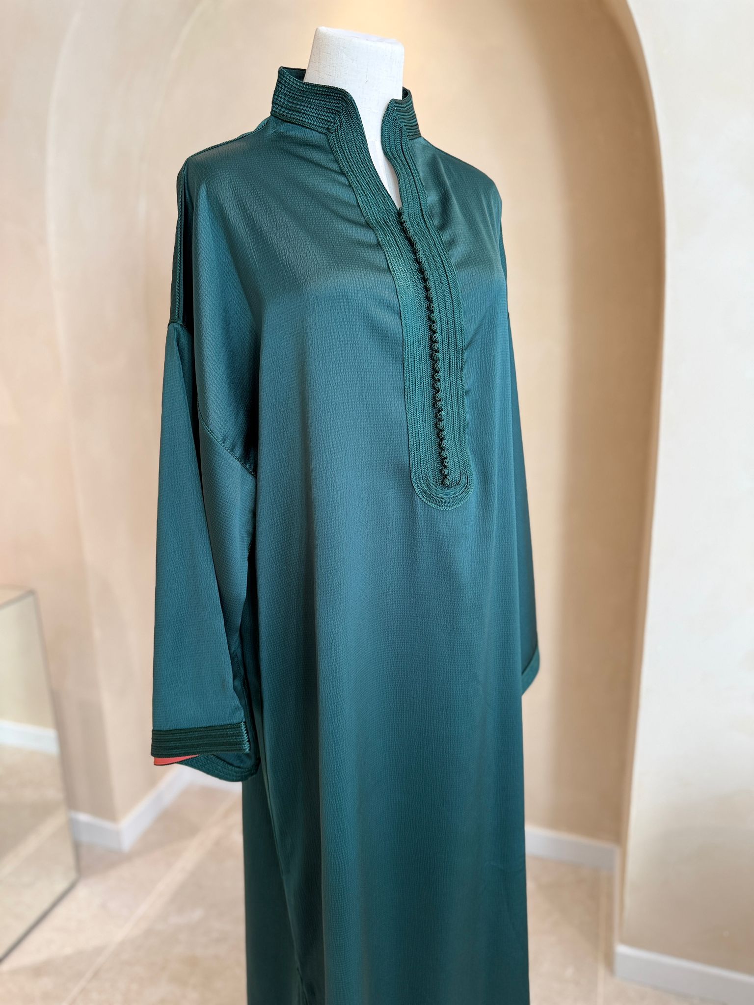 Gandoura Safa en crêpe de soie / drap de soie