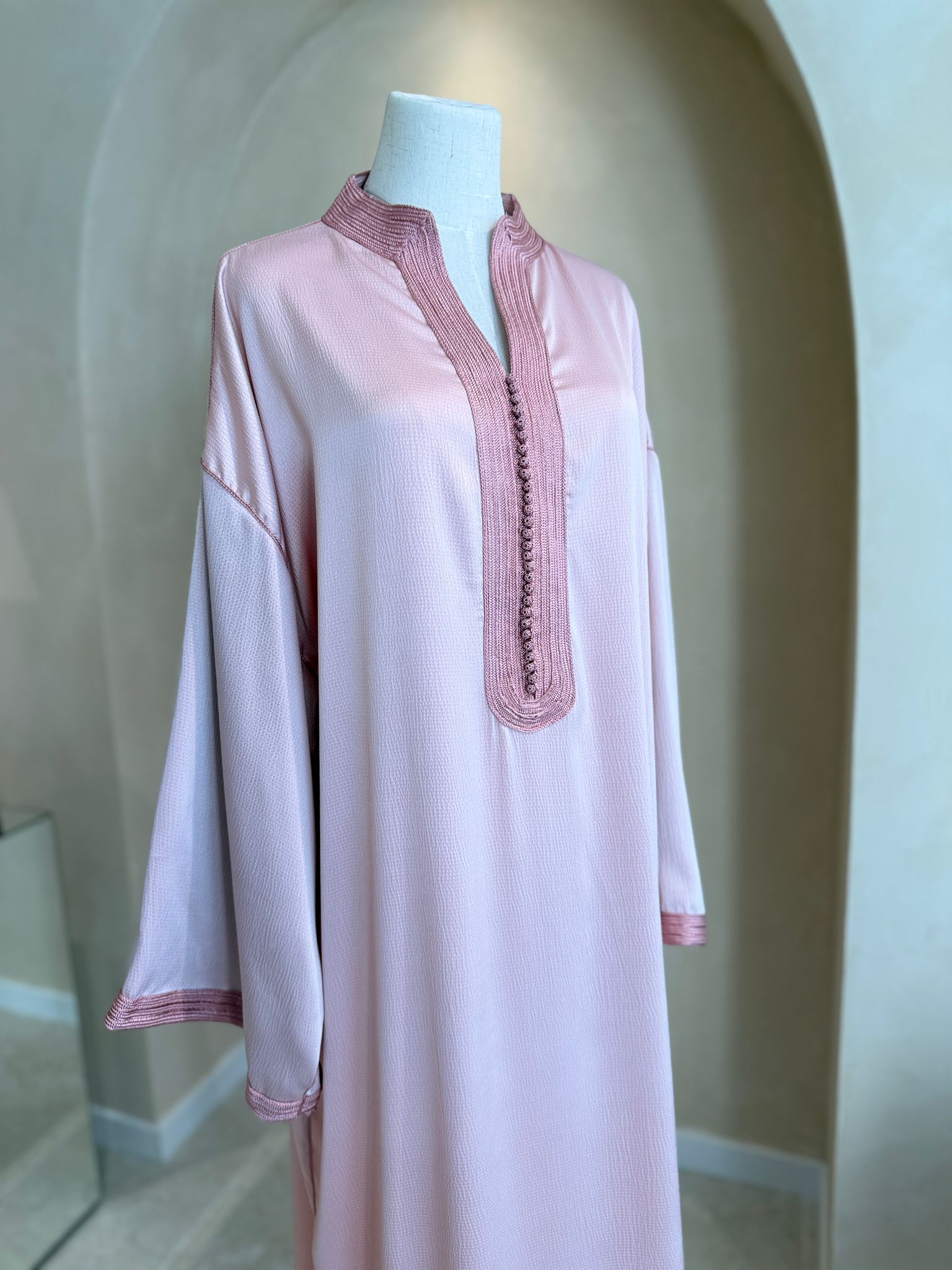 Gandoura Safa en crêpe de soie / drap de soie