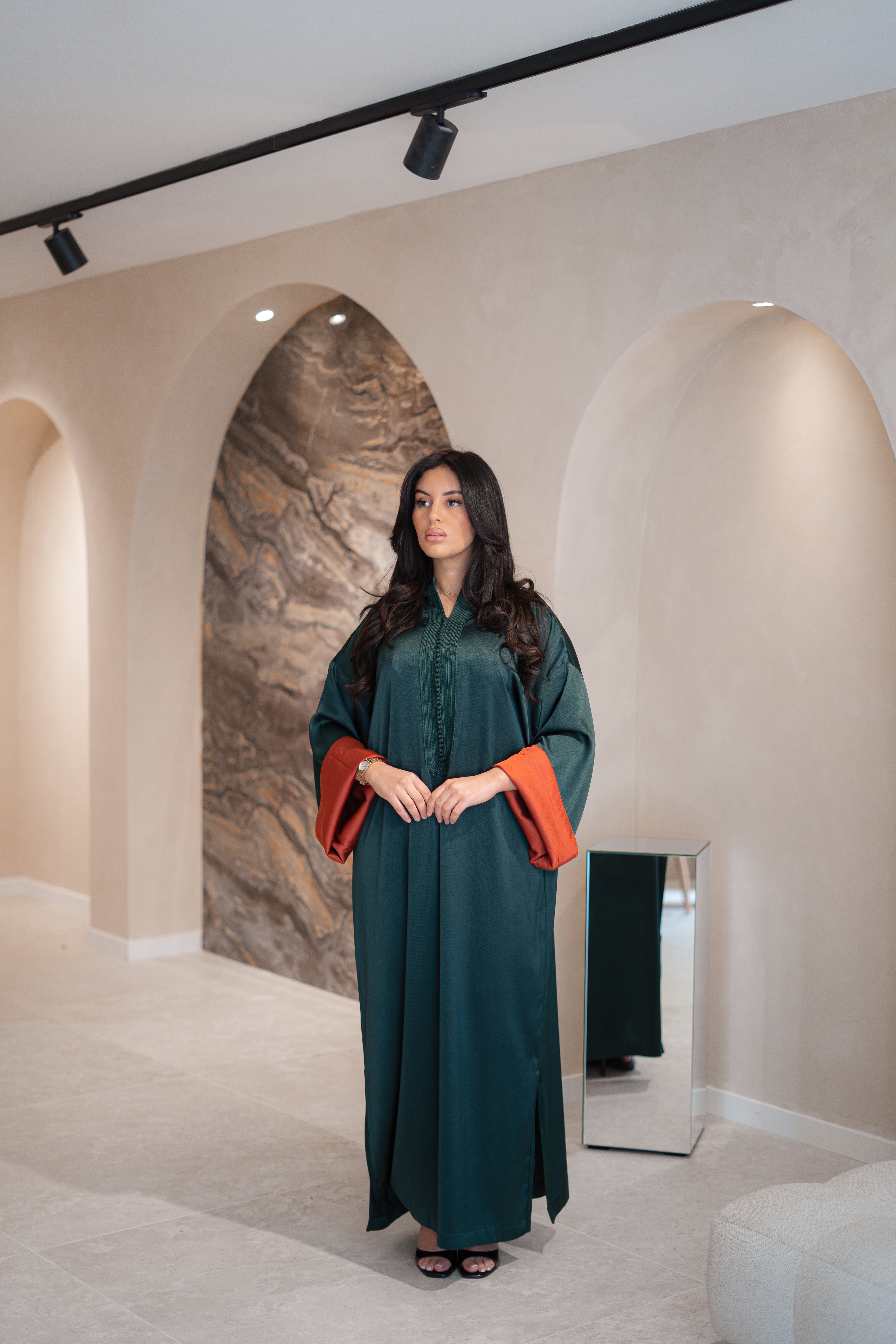 Gandoura Mariam en crêpe de soie