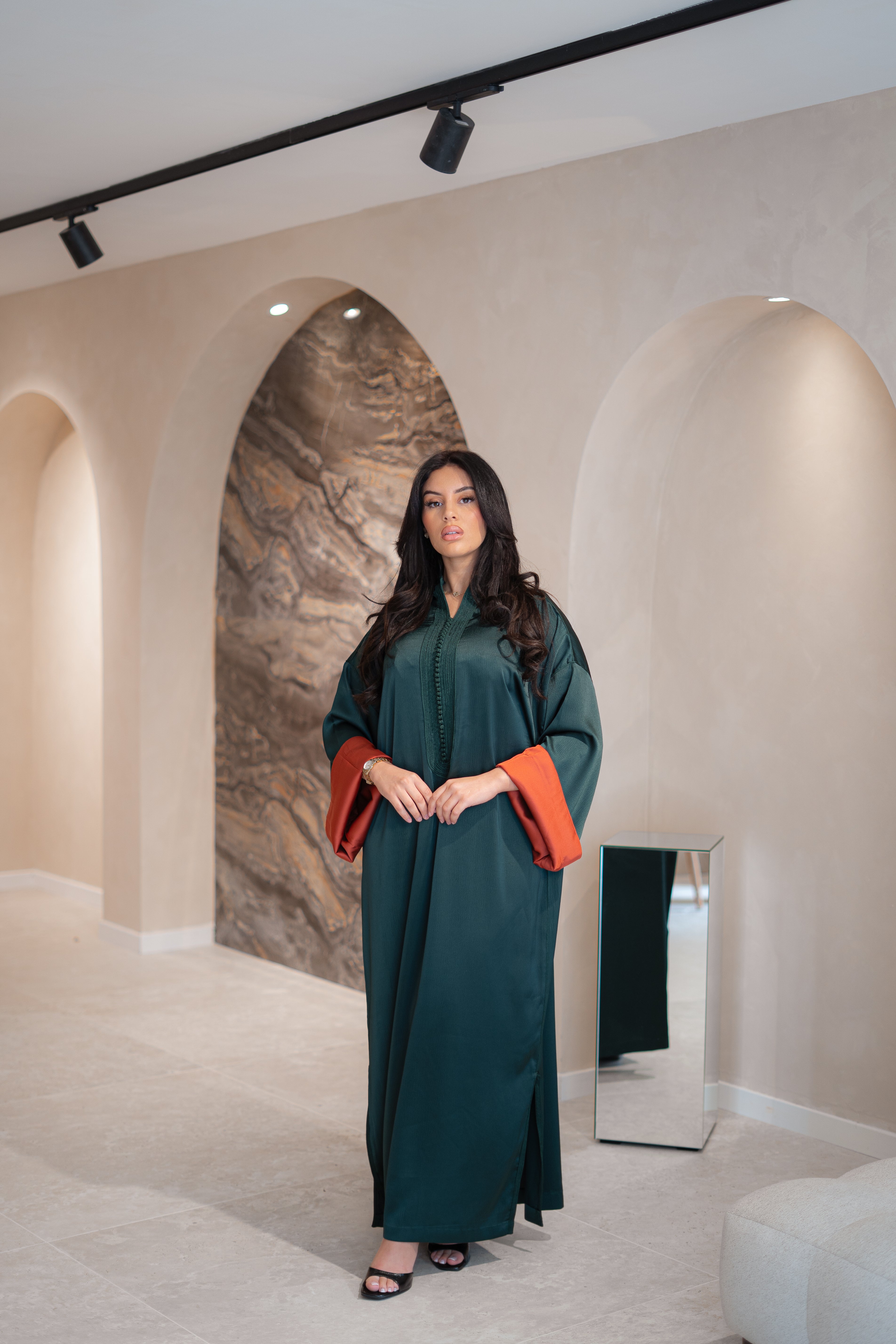 Gandoura Mariam en crêpe de soie